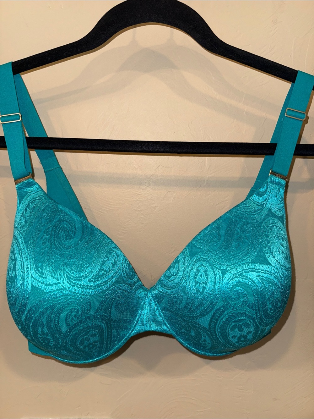 Soma Teal Paisley Underwire T-Shirt Bra - Women Intimates